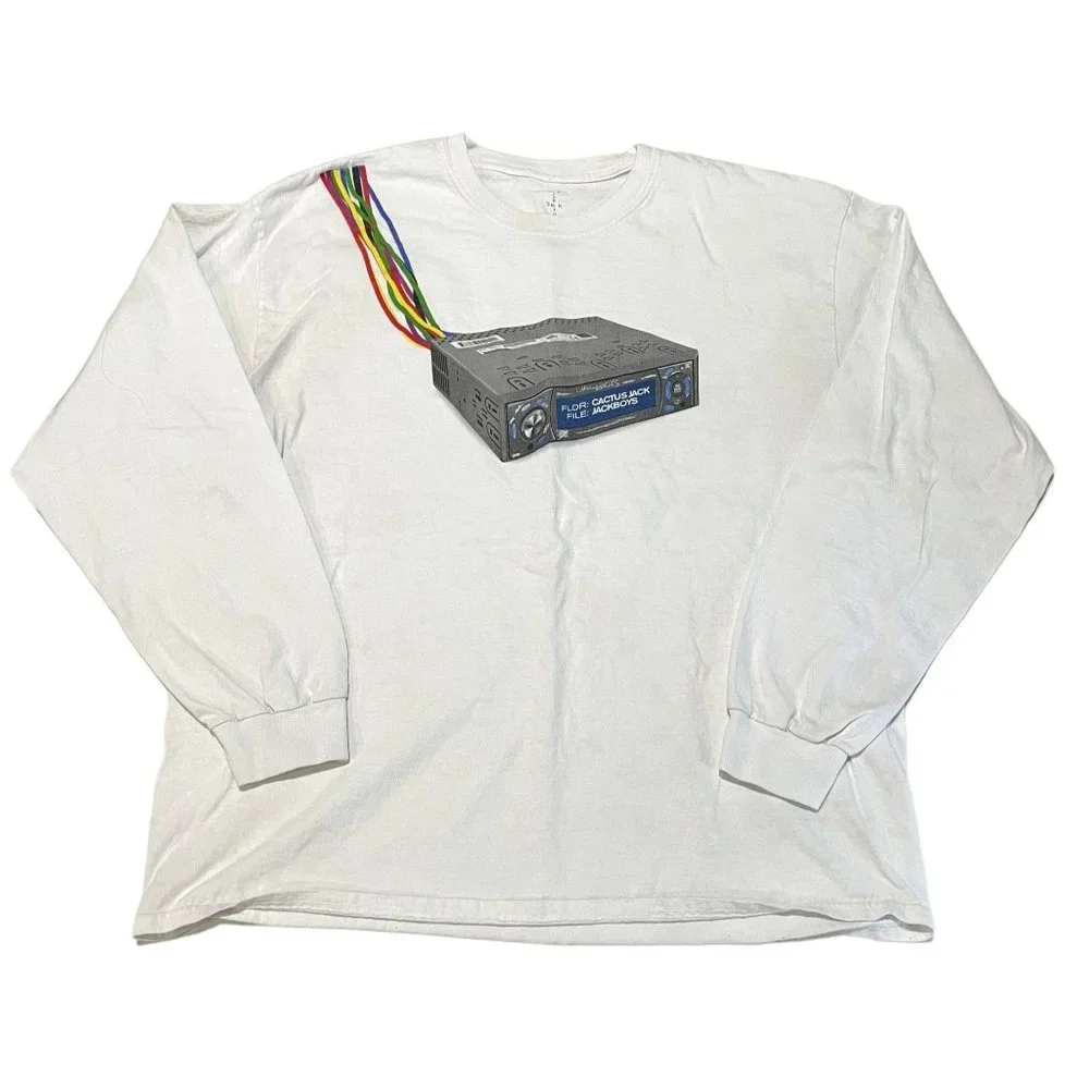 Travis Scott JACKBOYS Cord Cutters Cactus Jack Long Sleeve T Shirt Size Large‎ | - Picture 6 of 7